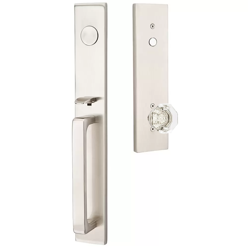 Emtek Lausanne Tubular Entryset Full Length with Old Town Knob