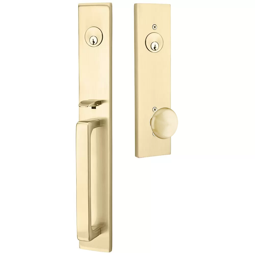 Emtek Lausanne Tubular Entryset Full Length with Providence Knob