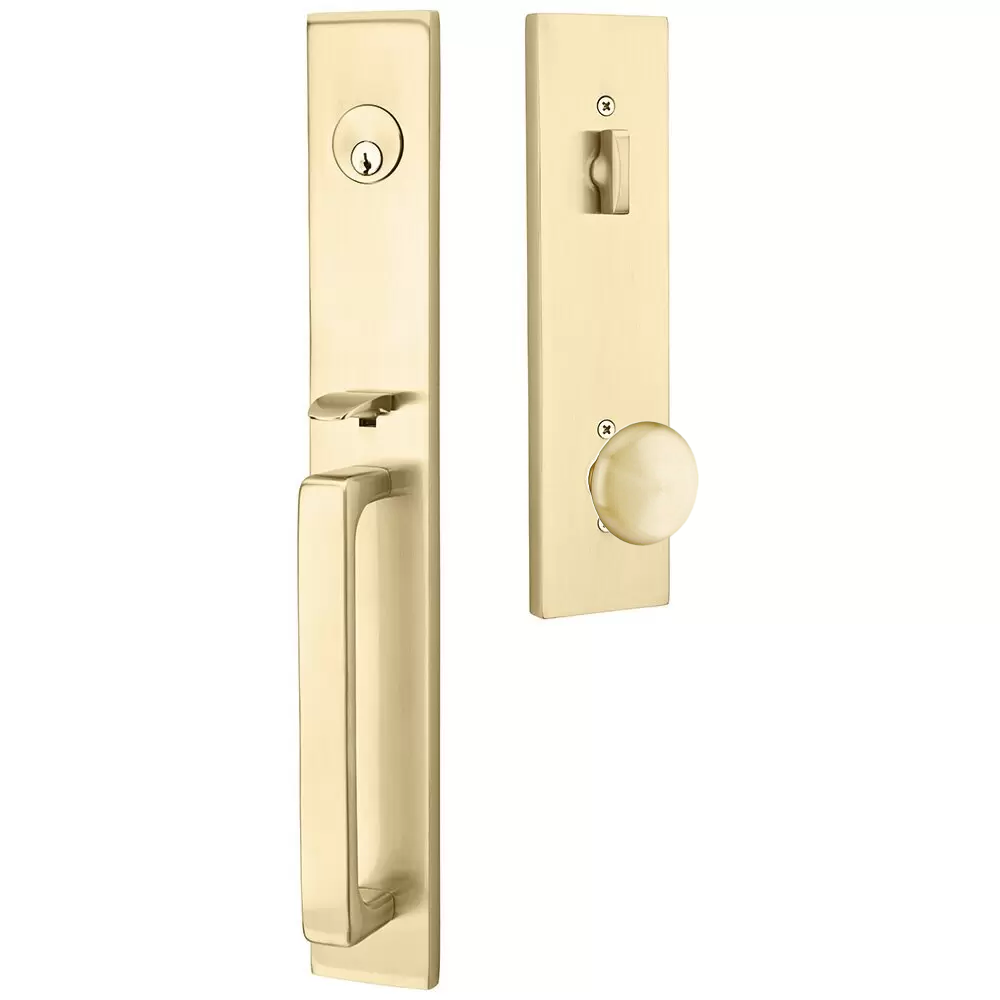 Emtek Lausanne Tubular Entryset Full Length with Providence Knob