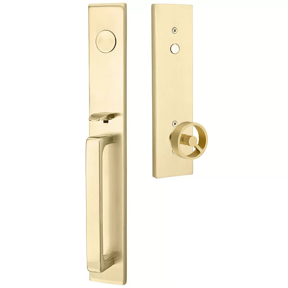 Emtek Lausanne Tubular Entryset Full Length with Spoke Knob