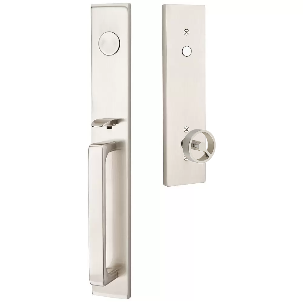 Emtek Lausanne Tubular Entryset Full Length with Spoke Knob