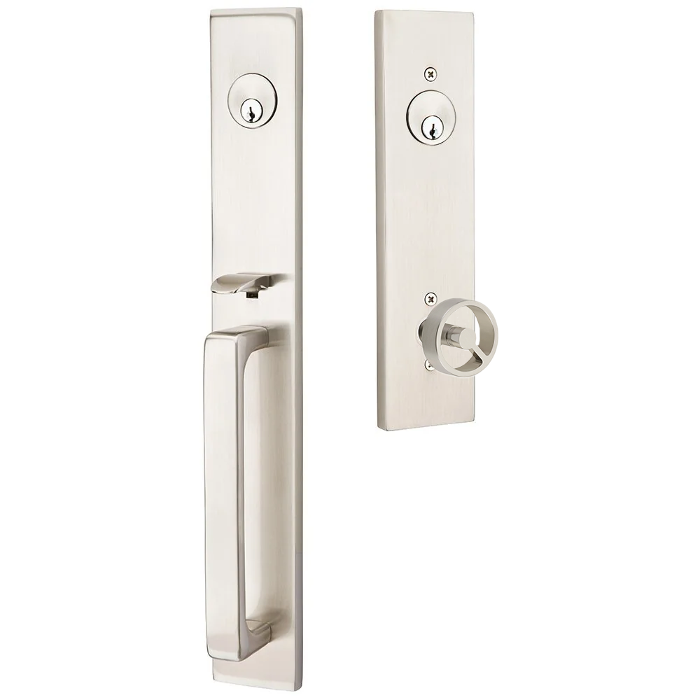 Emtek Lausanne Tubular Entryset Full Length with Spoke Knob