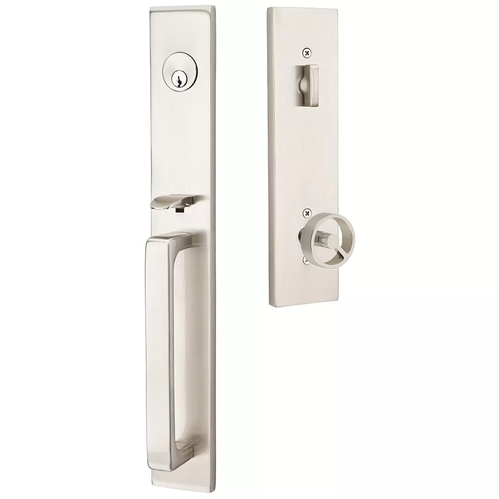 Emtek Lausanne Tubular Entryset Full Length with Spoke Knob