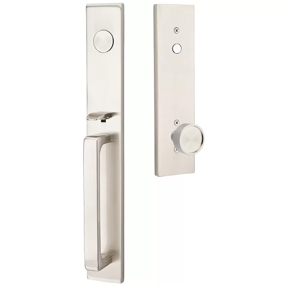 Emtek Lausanne Tubular Entryset Full Length with Verve Knob