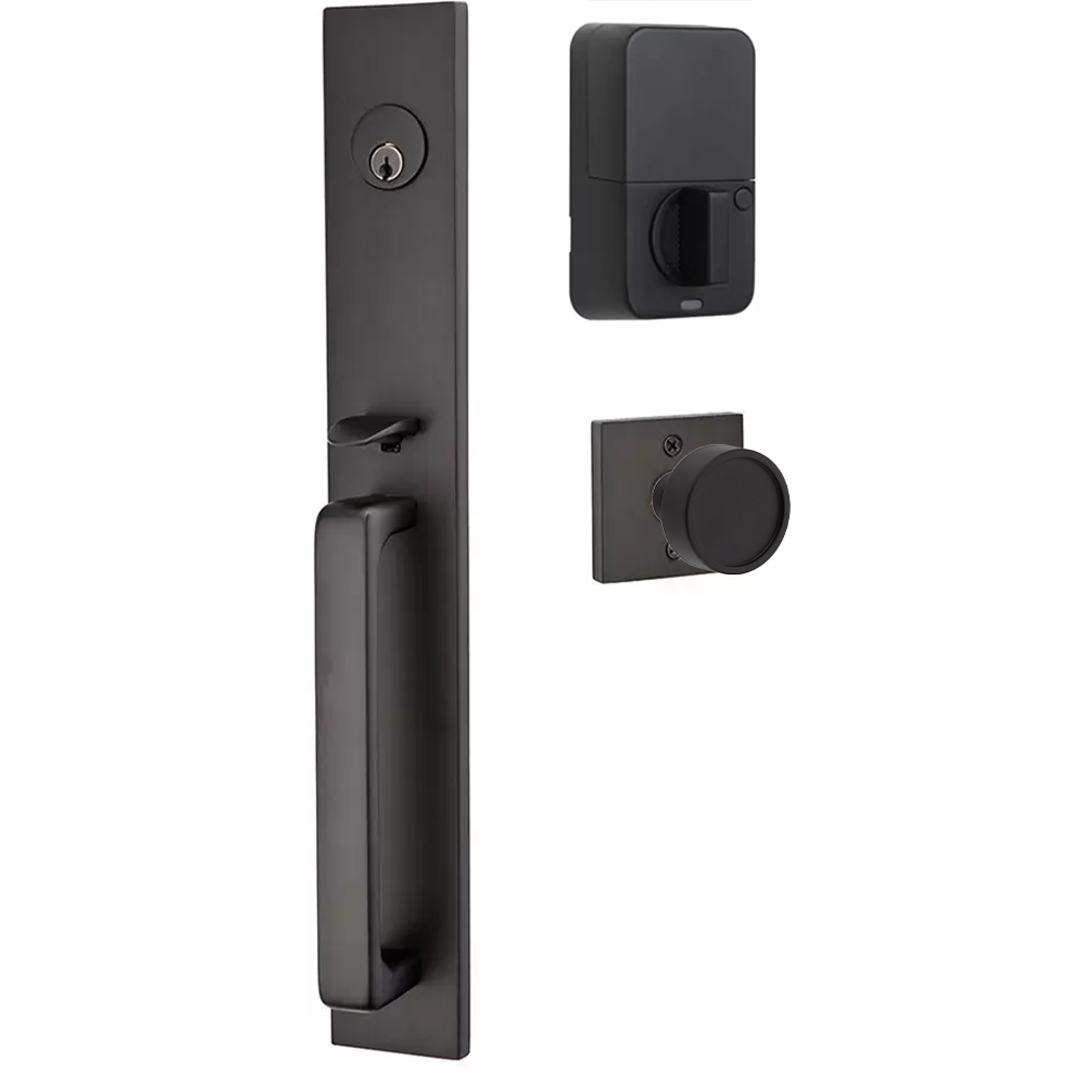 Emtek Lausanne Tubular Entryset Full Length with Verve Knob