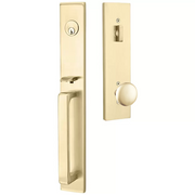 Emtek Lausanne Tubular Entryset Full Length with Winchester Knob