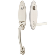 Emtek Marietta Tubular Entryset Monolithic with Geneva Lever