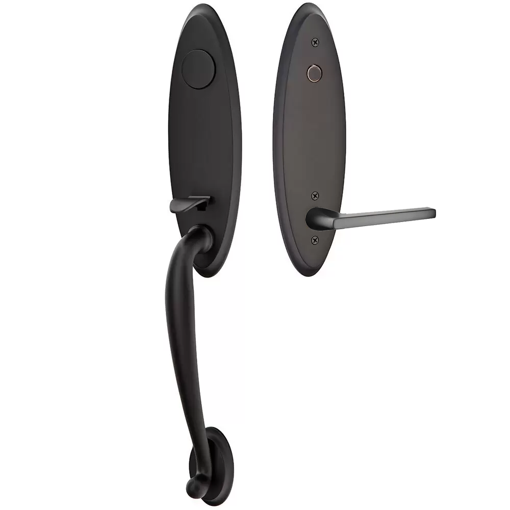 Emtek Marietta Tubular Entryset Monolithic with Helios Lever