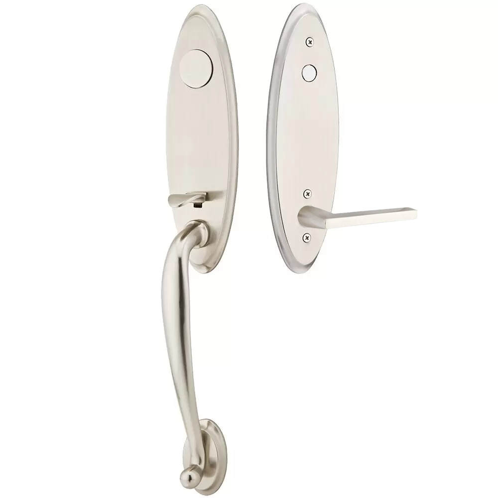 Emtek Marietta Tubular Entryset Monolithic with Helios Lever