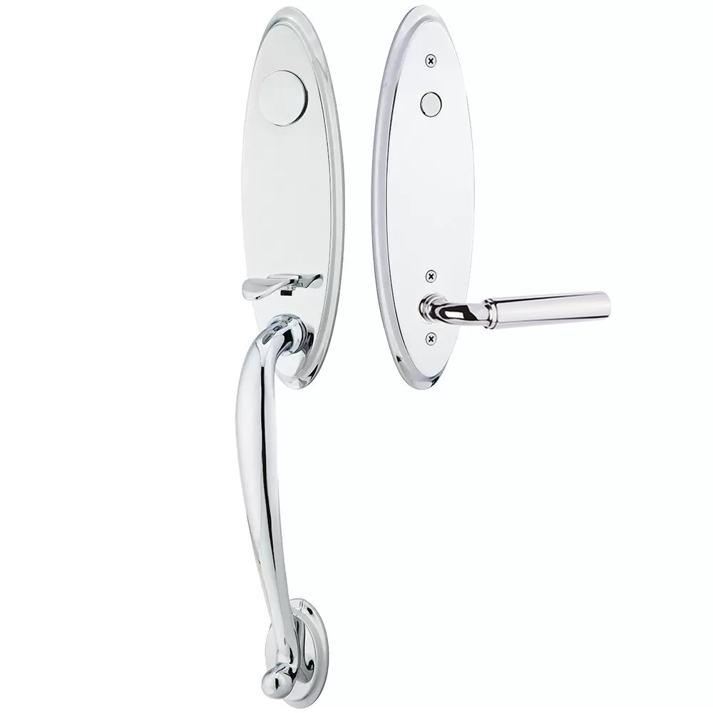 Emtek Marietta Tubular Entryset Monolithic with Manning Lever