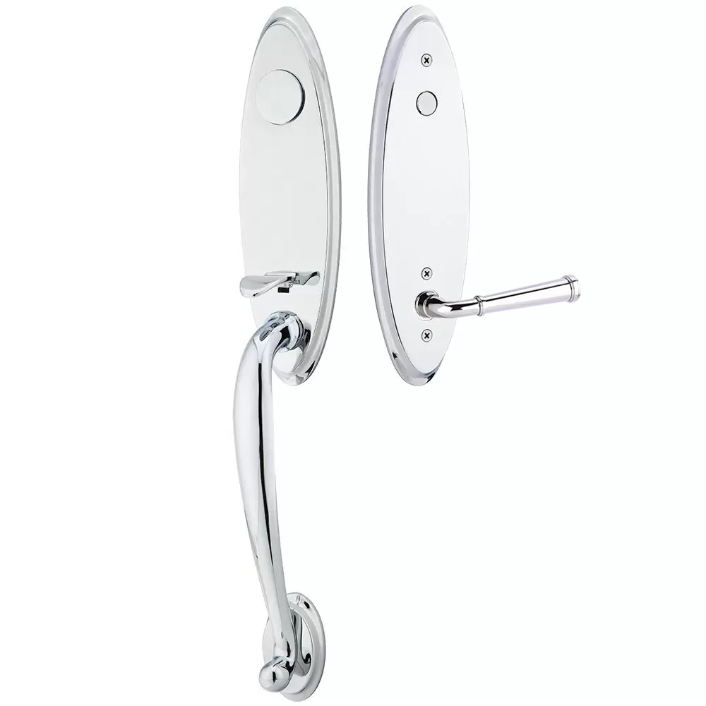 Emtek Marietta Tubular Entryset Monolithic with Merrimack Lever