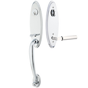 Emtek Marietta Tubular Entryset Monolithic with Hercules Lever