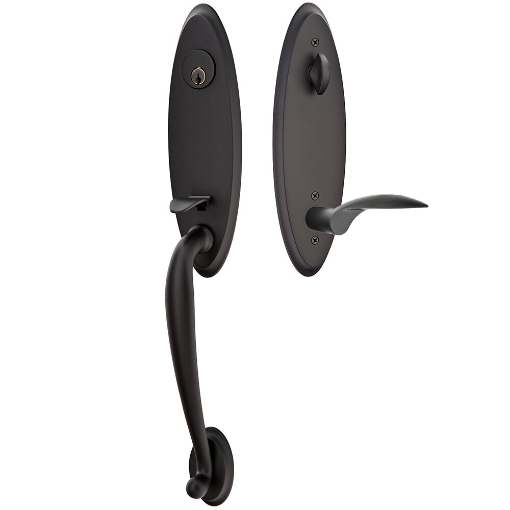 Emtek Marietta Tubular Entryset Monolithic with Mercury Lever