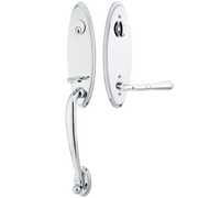 Emtek Marietta Tubular Entryset Monolithic with Turino Lever