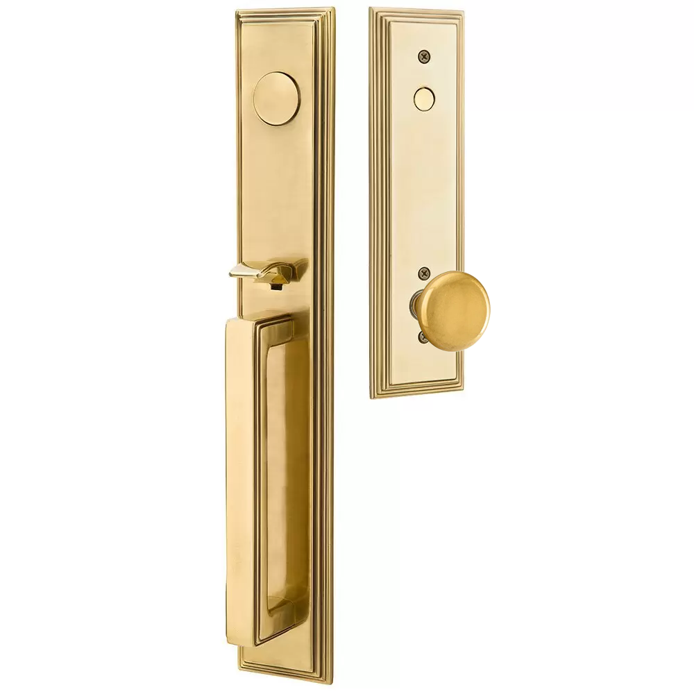 Emtek Melrose Tubular Entryset Full Length with Providence Knob