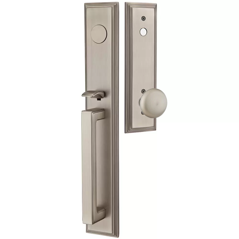 Emtek Melrose Tubular Entryset Full Length with Providence Knob