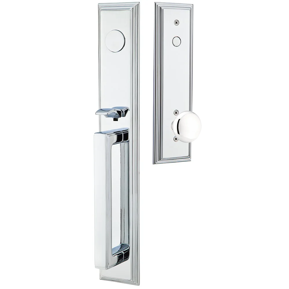 Emtek Melrose Tubular Entryset Full Length with Providence Knob