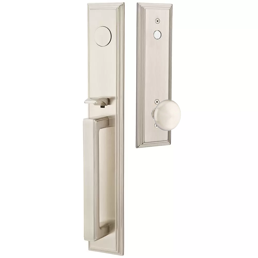 Emtek Melrose Tubular Entryset Full Length with Providence Knob