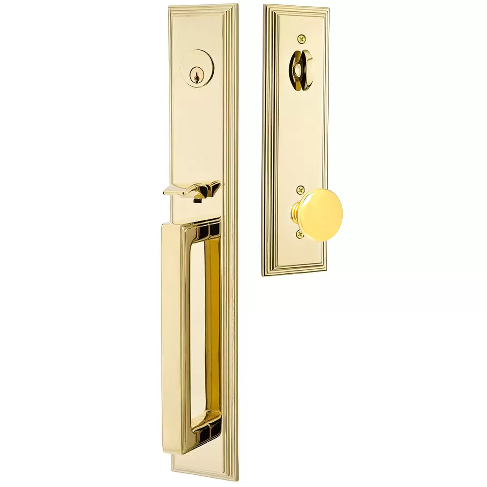 Emtek Melrose Tubular Entryset Full Length with Providence Knob