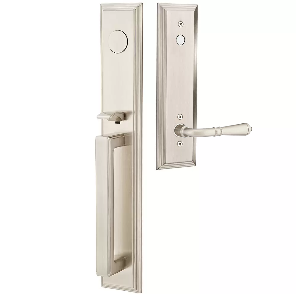 Emtek Melrose Tubular Entryset Full Length with Turino Lever