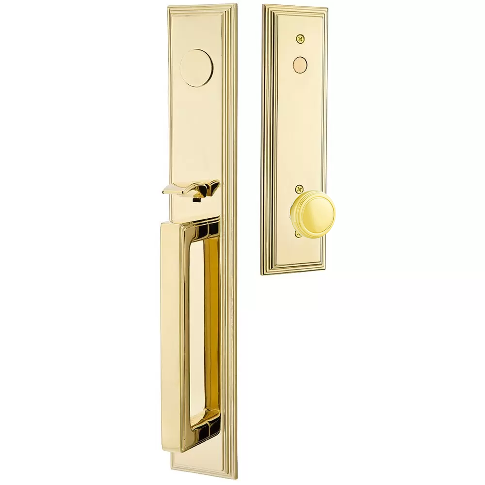 Emtek Melrose Tubular Entryset Full Length with Norwich Knob