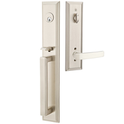 Emtek Melrose Tubular Entryset Full Length with Geneva Lever