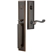 Emtek Melrose Tubular Entryset Full Length with Rope Lever