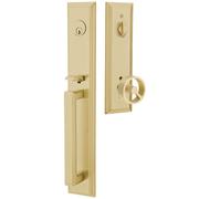 Emtek Melrose Tubular Entryset Full Length with Spoke Knob