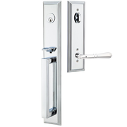 Emtek Melrose Tubular Entryset Full Length with Turino Lever