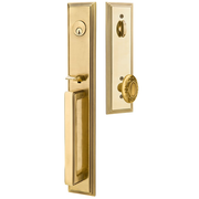 Emtek Melrose Tubular Entryset Full Length with Victoria Knob