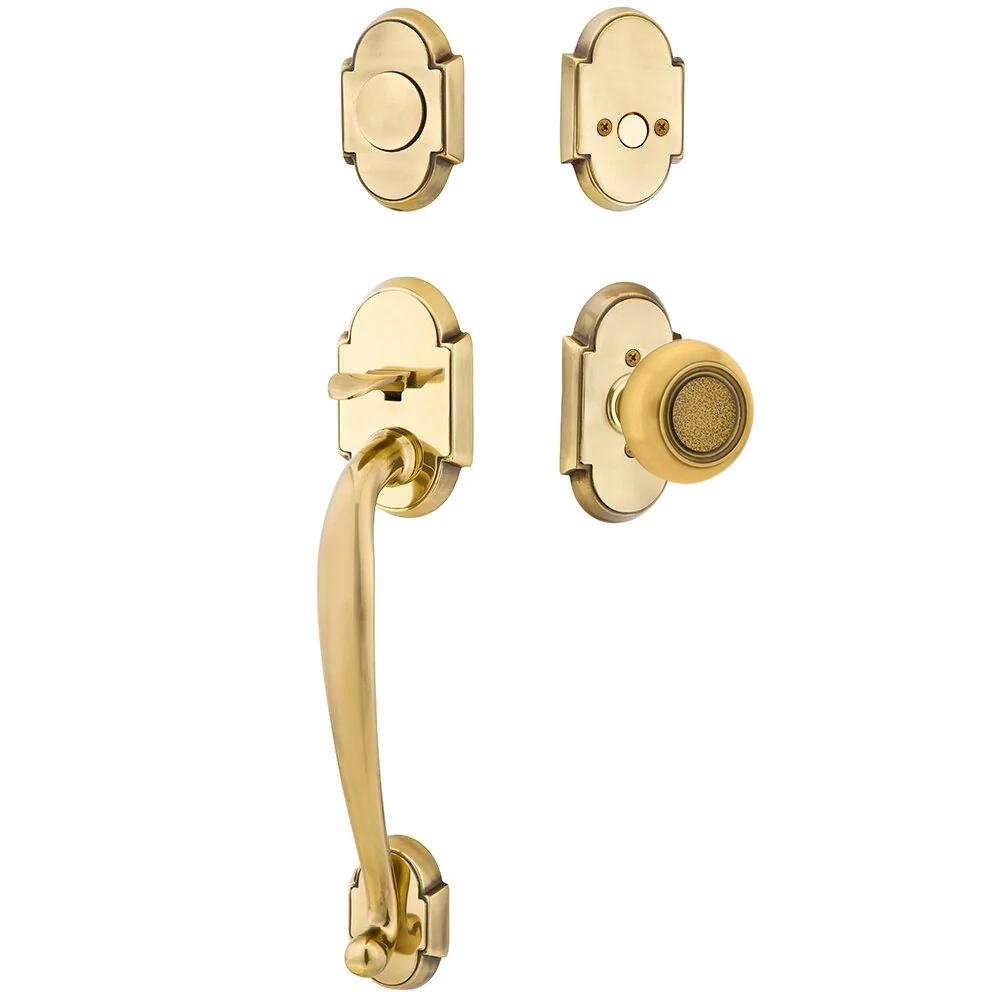 Emtek Nashville Tubular Entryset Sectional with Belmont Knob