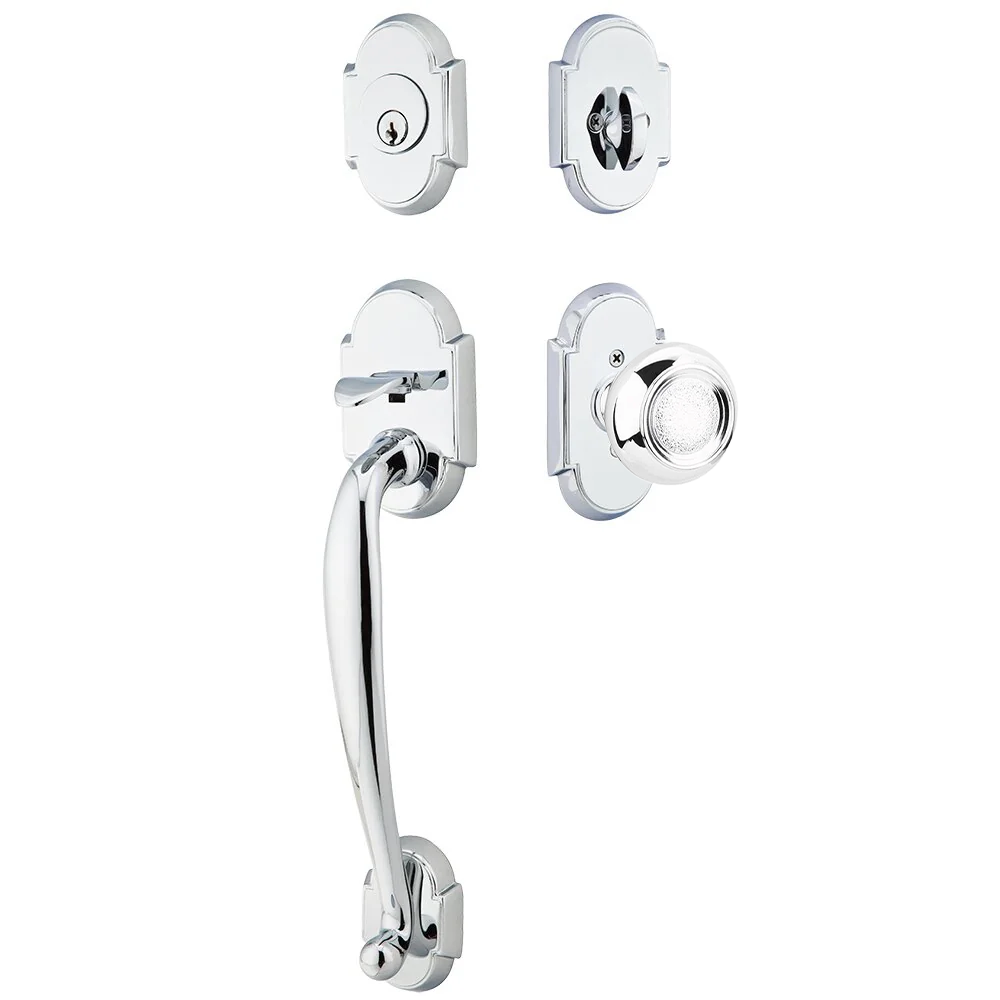 Emtek Nashville Tubular Entryset Sectional with Belmont Knob