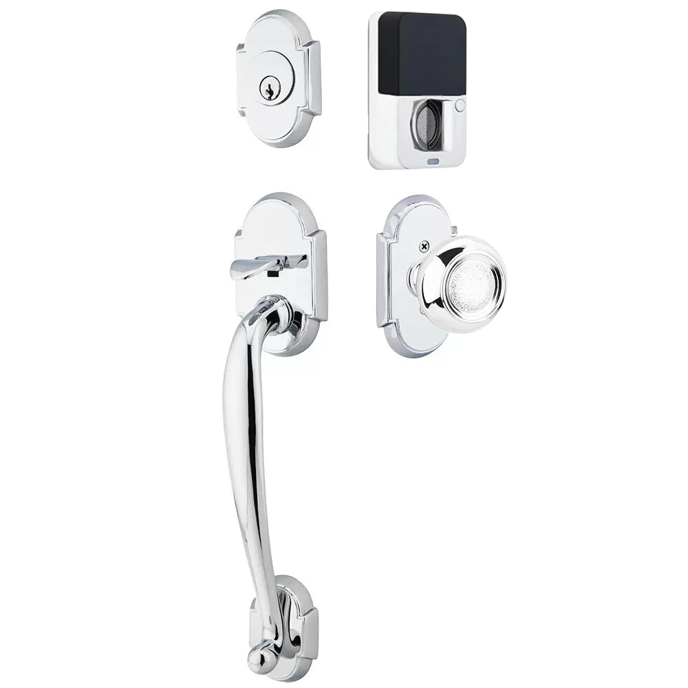 Emtek Nashville Tubular Entryset Sectional with Belmont Knob