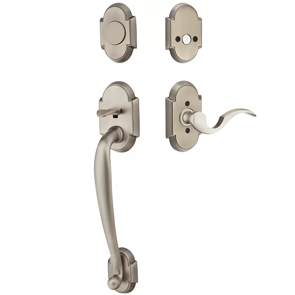 Emtek Nashville Tubular Entryset Sectional with Cortina Lever