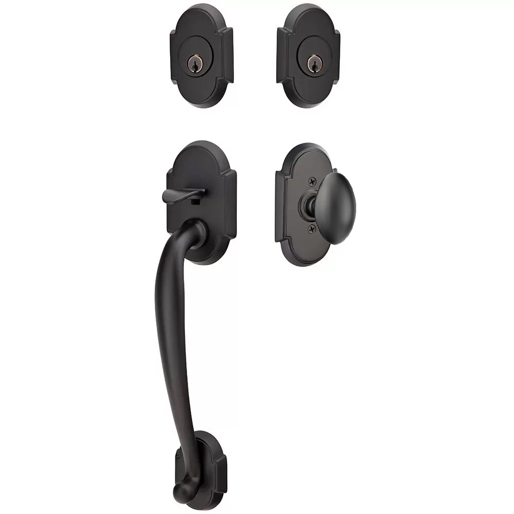Emtek Nashville Tubular Entryset Sectional with Egg Knob