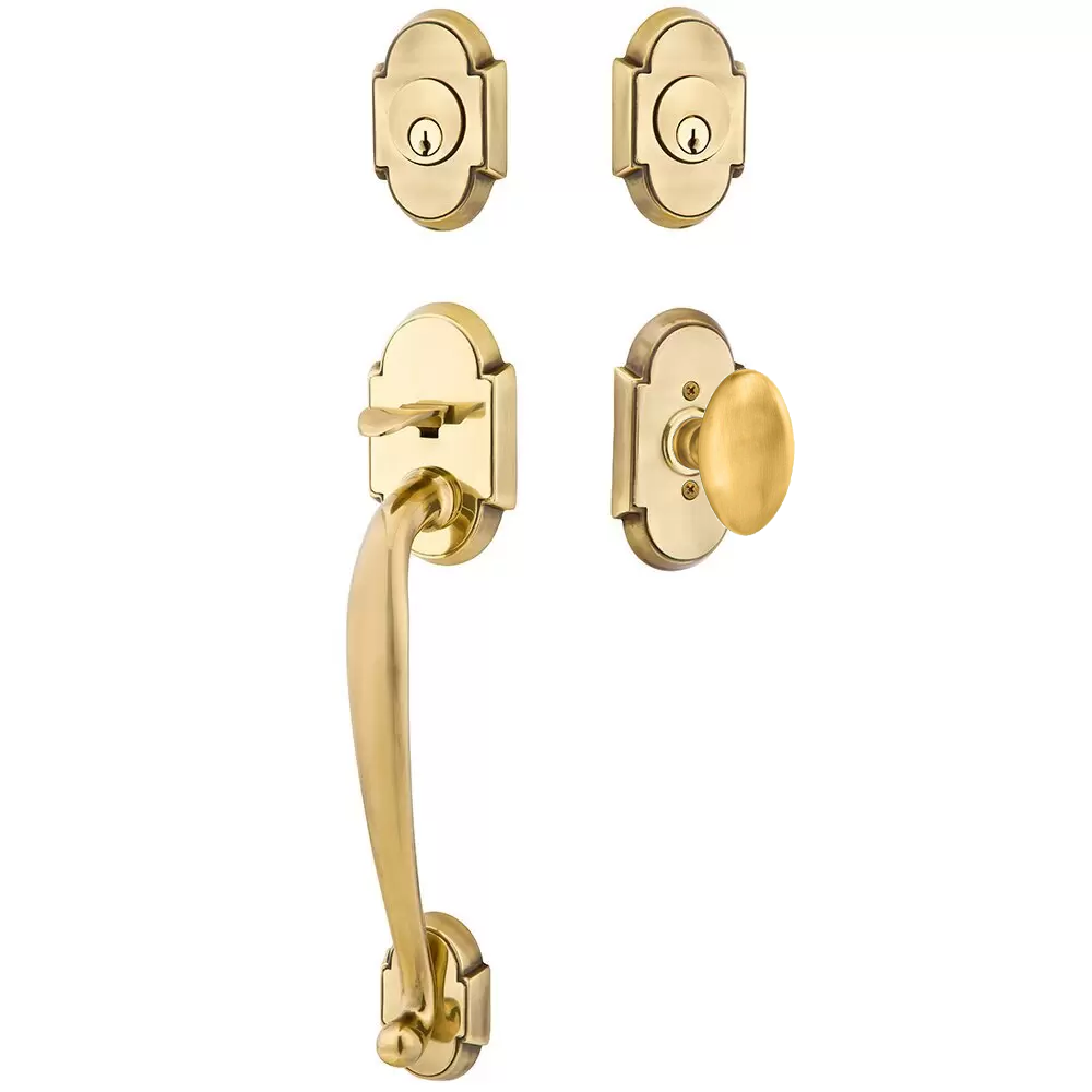 Emtek Nashville Tubular Entryset Sectional with Egg Knob