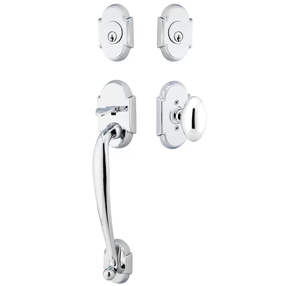 Emtek Nashville Tubular Entryset Sectional with Egg Knob