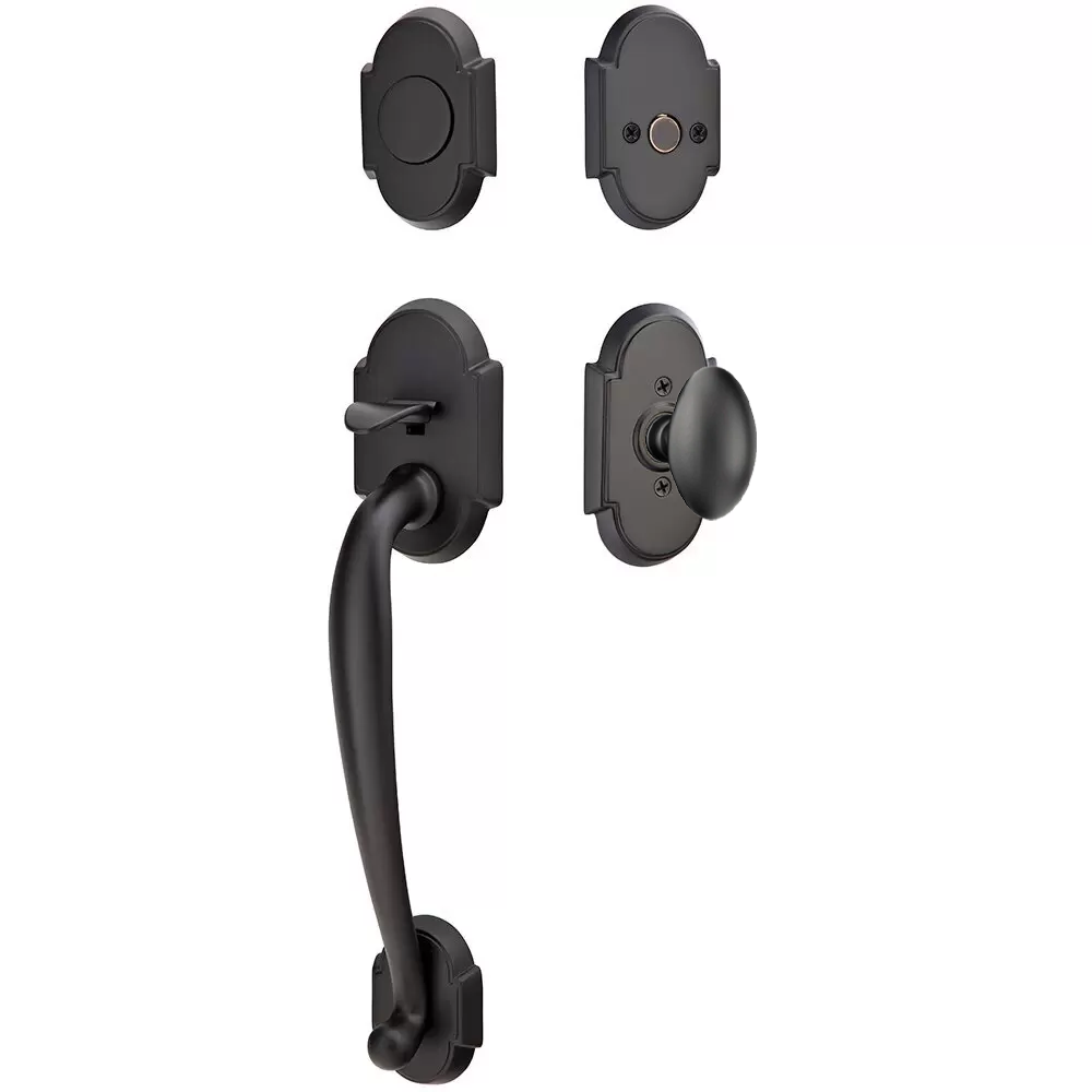 Emtek Nashville Tubular Entryset Sectional with Egg Knob