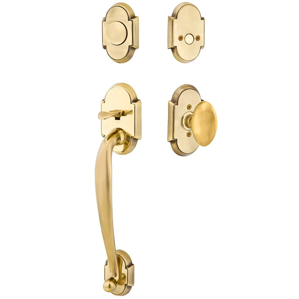 Emtek Nashville Tubular Entryset Sectional with Egg Knob