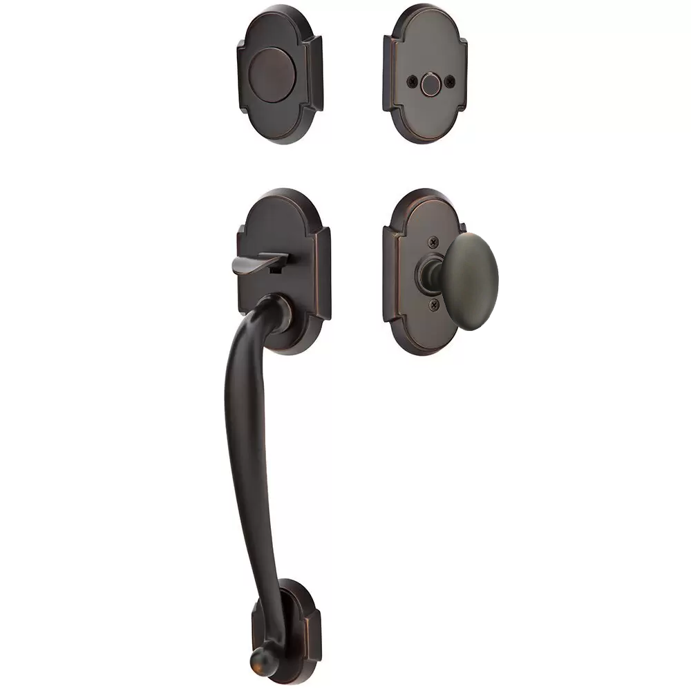 Emtek Nashville Tubular Entryset Sectional with Egg Knob