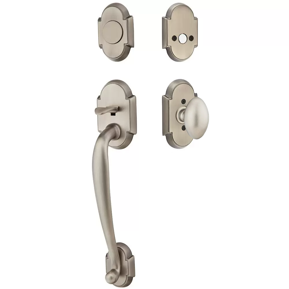 Emtek Nashville Tubular Entryset Sectional with Egg Knob