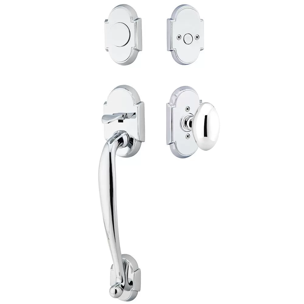 Emtek Nashville Tubular Entryset Sectional with Egg Knob