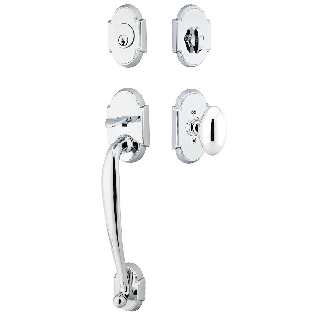 Emtek Nashville Tubular Entryset Sectional with Egg Knob