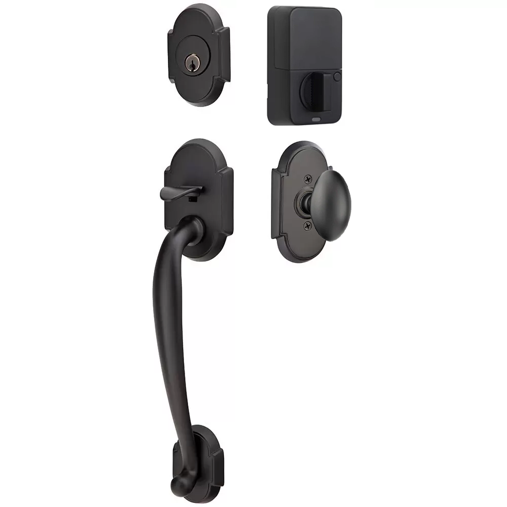 Emtek Nashville Tubular Entryset Sectional with Egg Knob