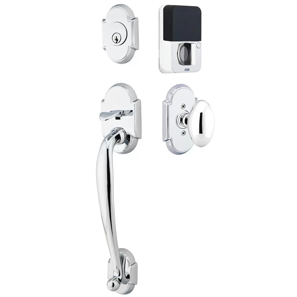 Emtek Nashville Tubular Entryset Sectional with Egg Knob