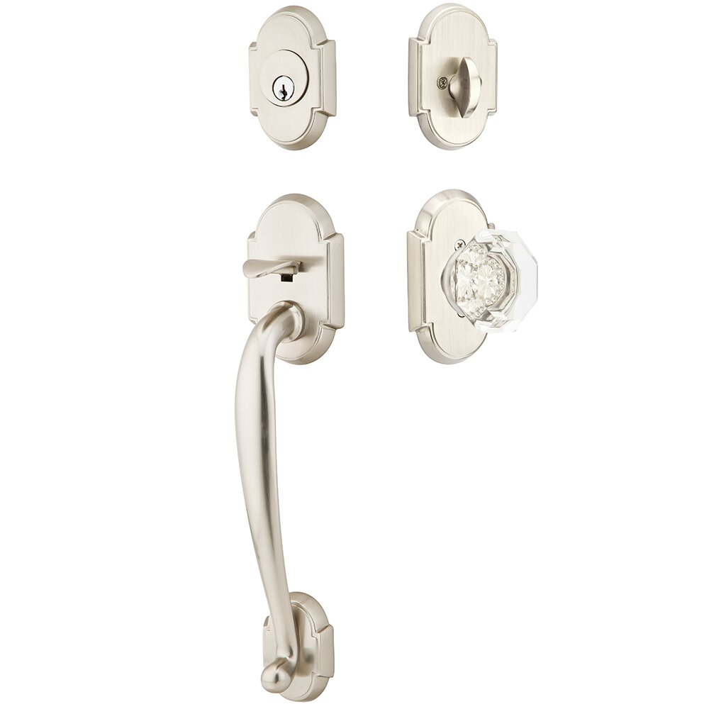 Emtek Nashville Tubular Entryset Sectional with Old Town Knob