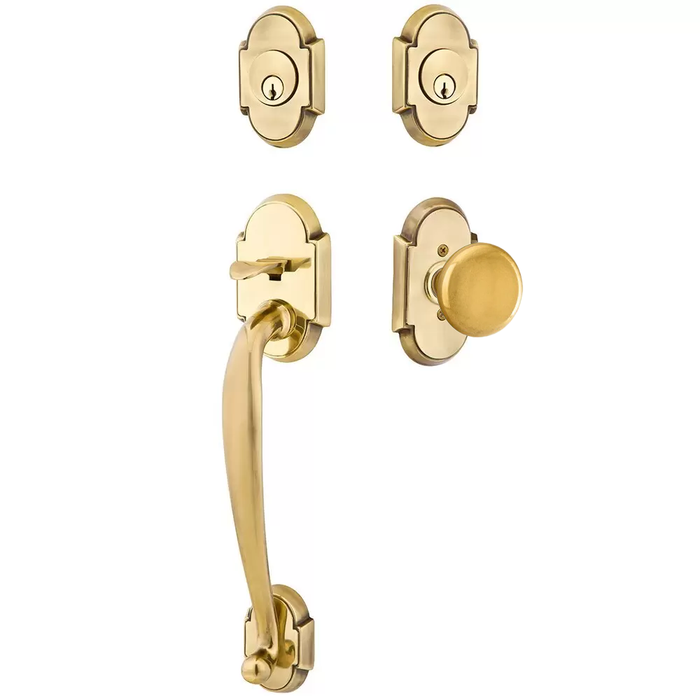 Emtek Nashville Tubular Entryset Sectional with Norwich Knob
