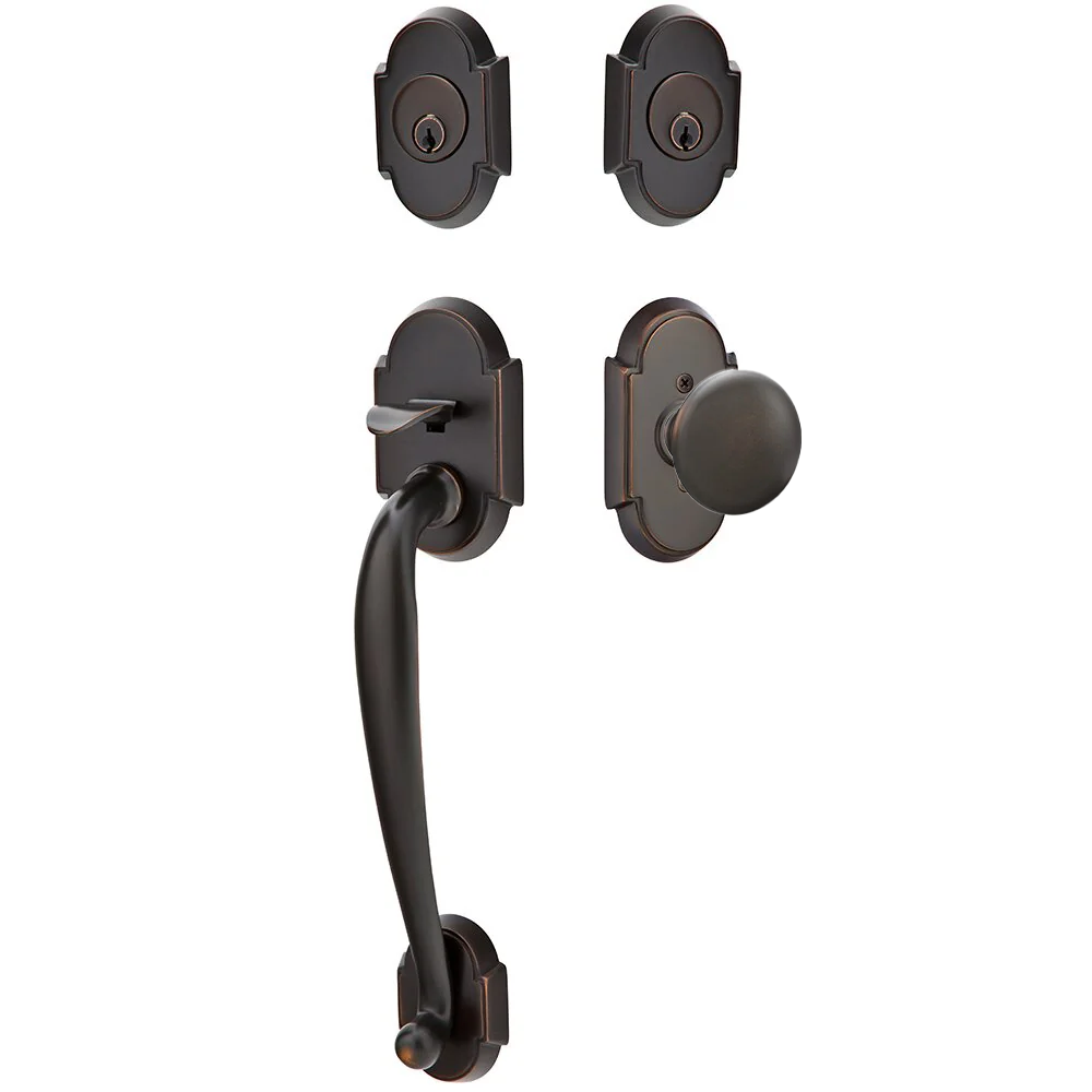 Emtek Nashville Tubular Entryset Sectional with Providence Knob