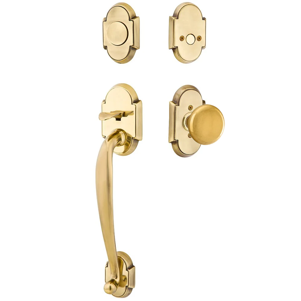 Emtek Nashville Tubular Entryset Sectional with Norwich Knob