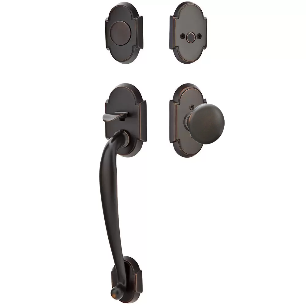 Emtek Nashville Tubular Entryset Sectional with Providence Knob